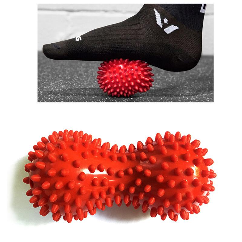 Double Spiky Ball Peanut Massage Roller