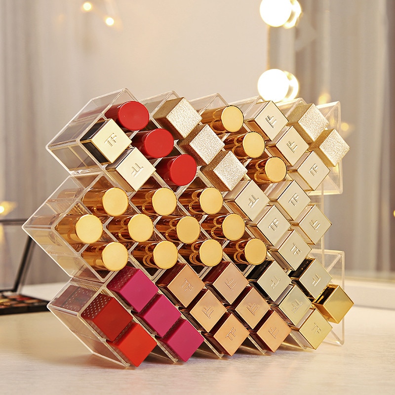 Lipstick Acrylic Holder 16 Grids Display