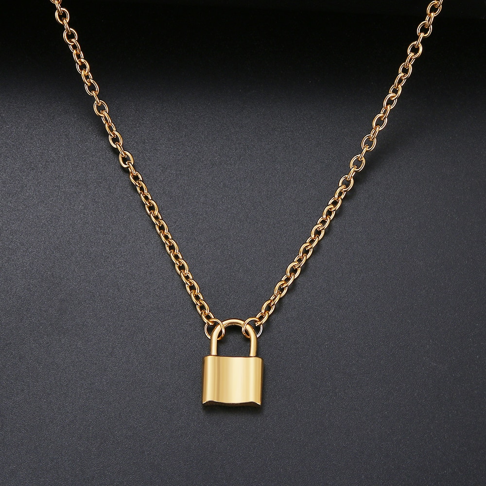 Padlock Necklace Fashion Accessory