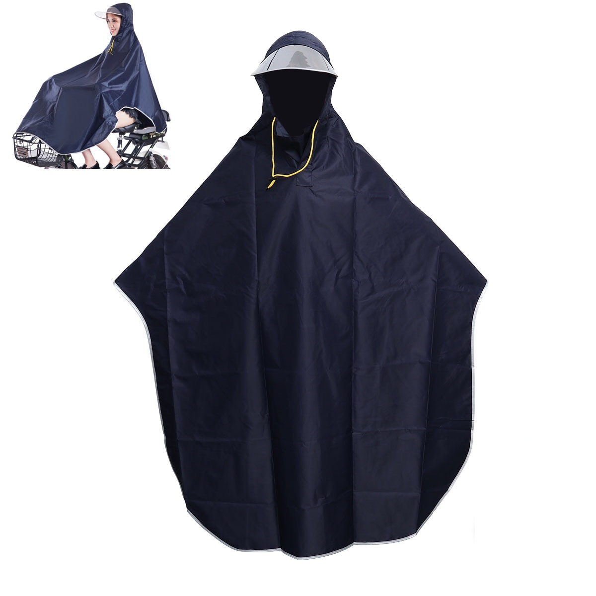 Hooded Waterproof Bike Raincoat