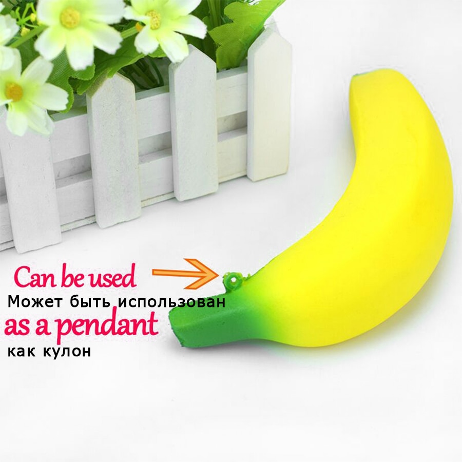 Anti-Stress Yellow Squishy Banana Toy