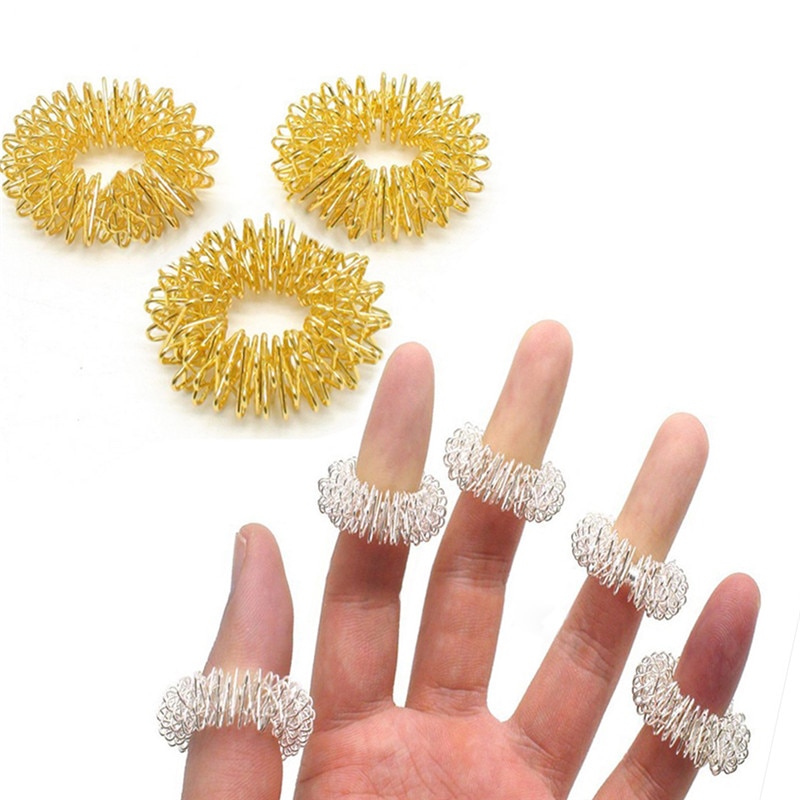 Finger Massage Rings Acupressure Massager