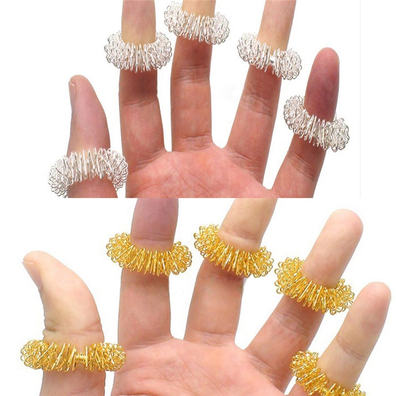 Finger Massage Rings Acupressure Massager