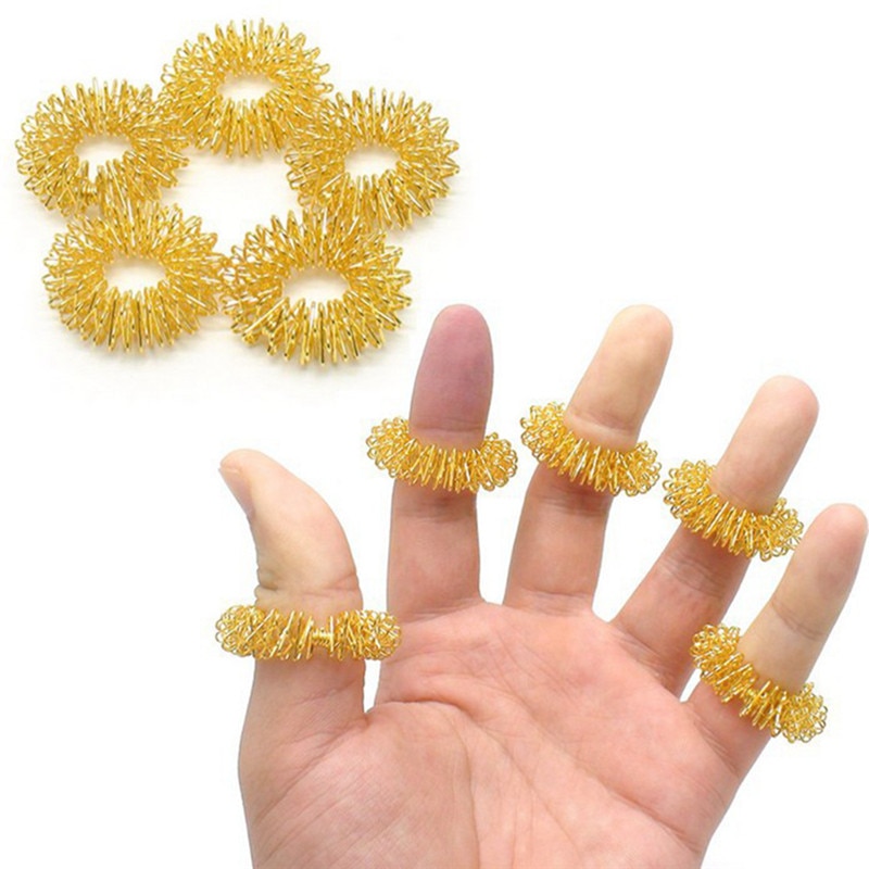 Finger Massage Rings Acupressure Massager