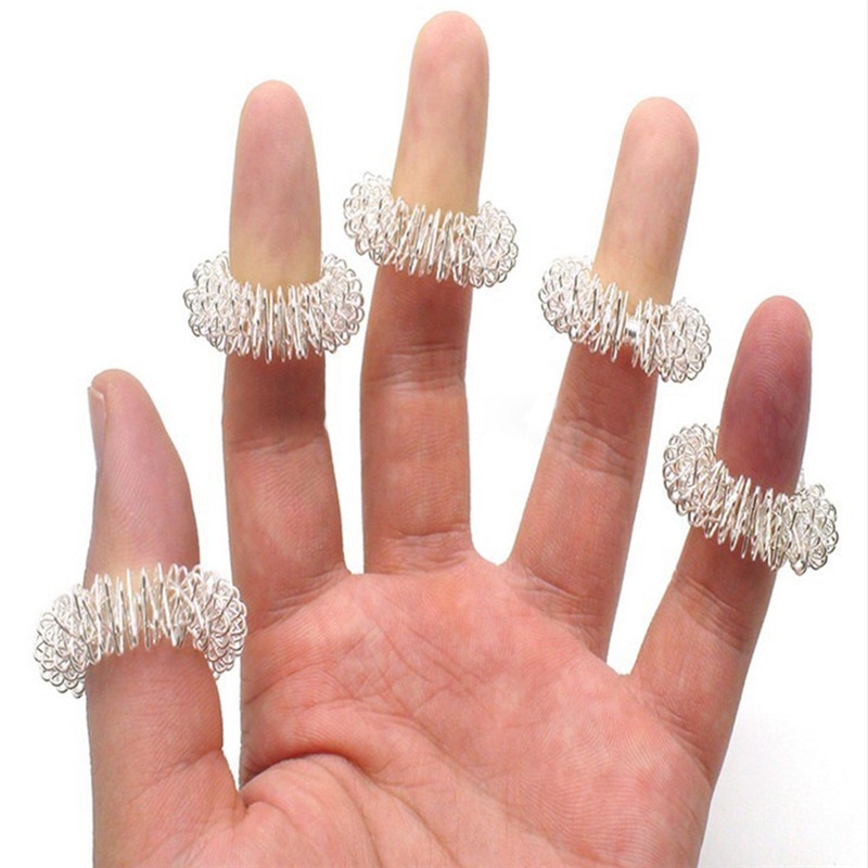 Finger Massage Rings Acupressure Massager