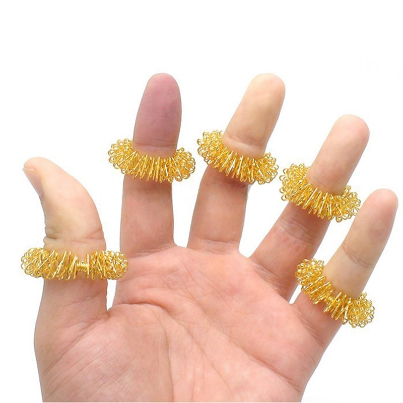 Finger Massage Rings Acupressure Massager