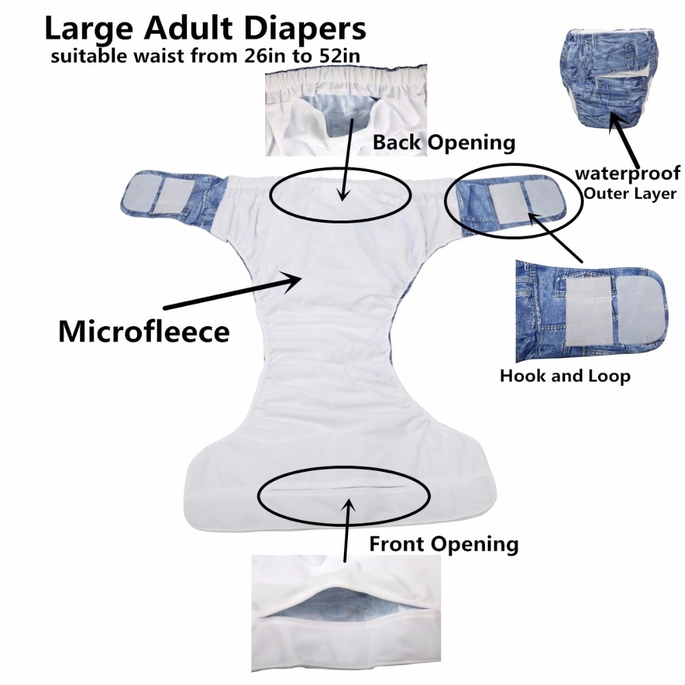 Reusable Adult Diaper Replaceable Insert