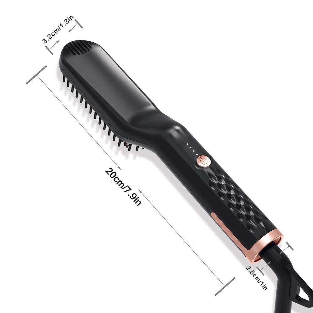 Beard Straightener Brush Electric Comb