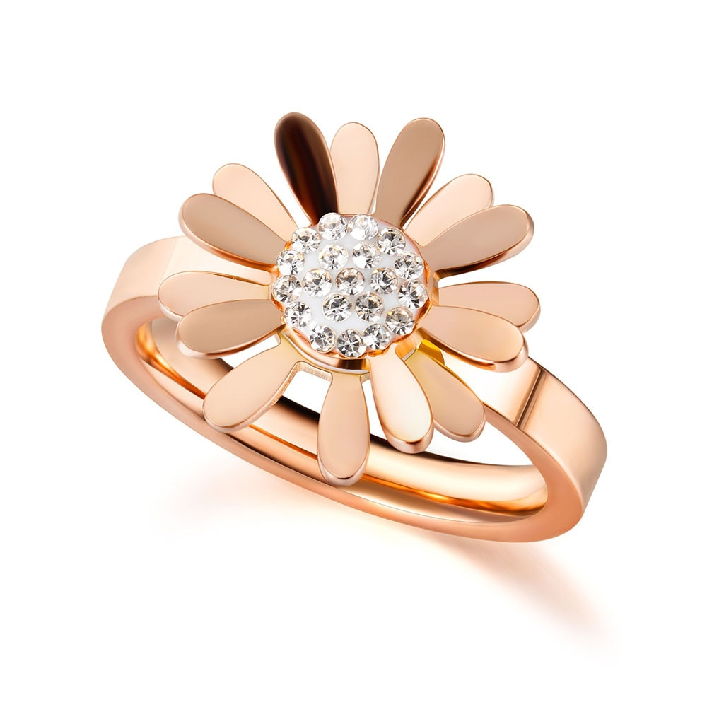 Daisy Flower Ring Ladies Jewelry Ring