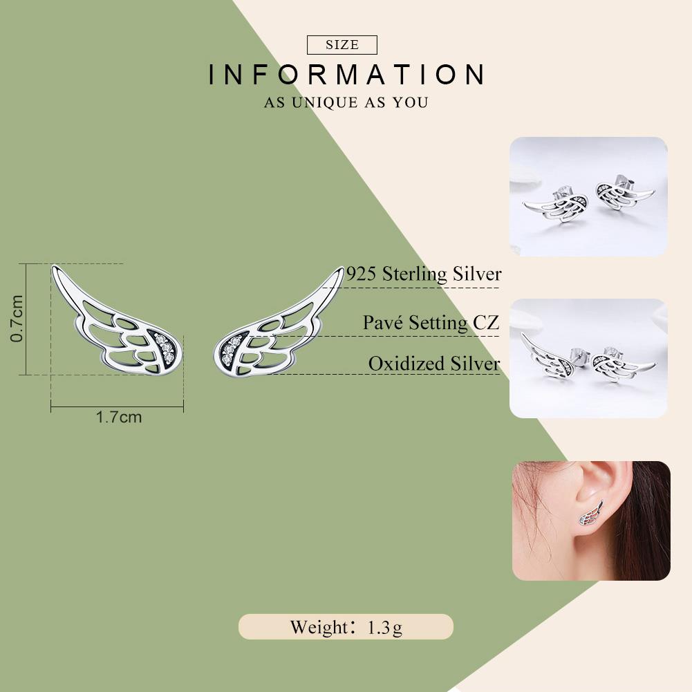 Angel Wing Earrings Ladies Stud Earrings