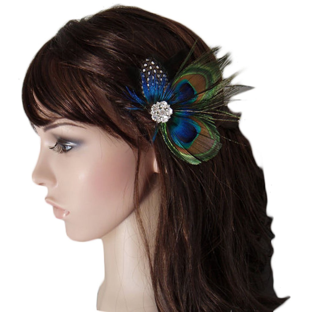 Peacock Hair Clip Hair Accessory