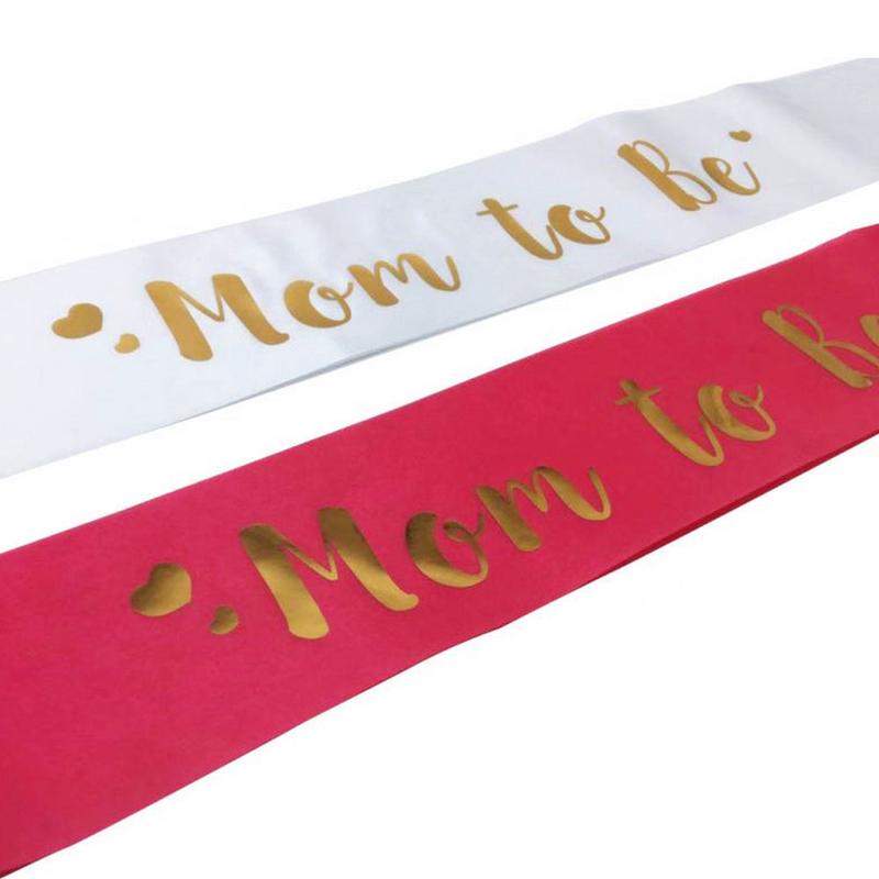 Mom To Be Sash Baby Shower Accessory