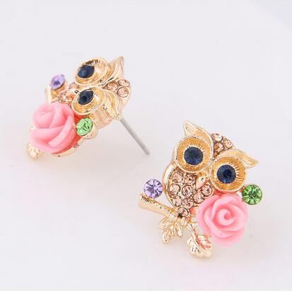 Owl Earrings Elegant Stud Earrings