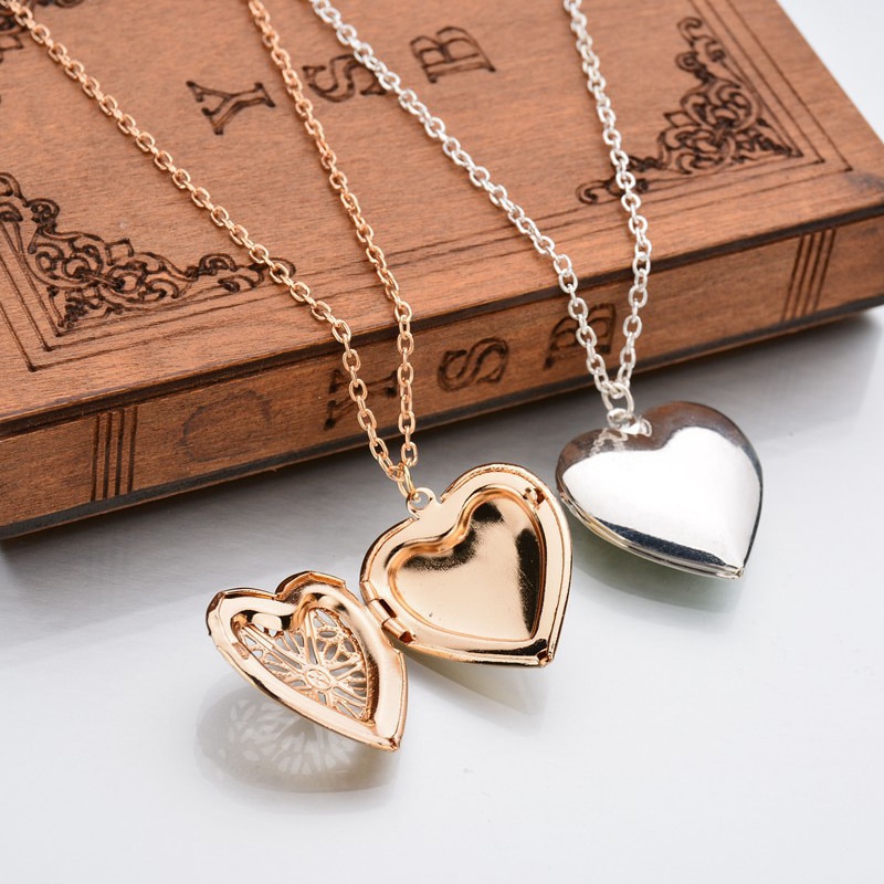 Heart Locket Chain Necklace