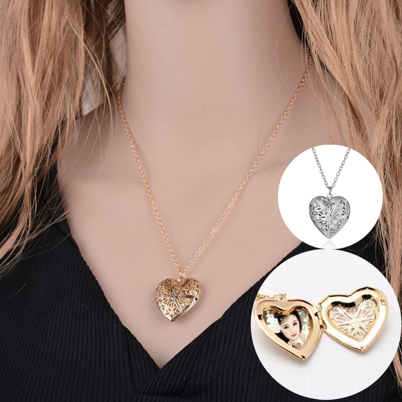 Heart Locket Chain Necklace