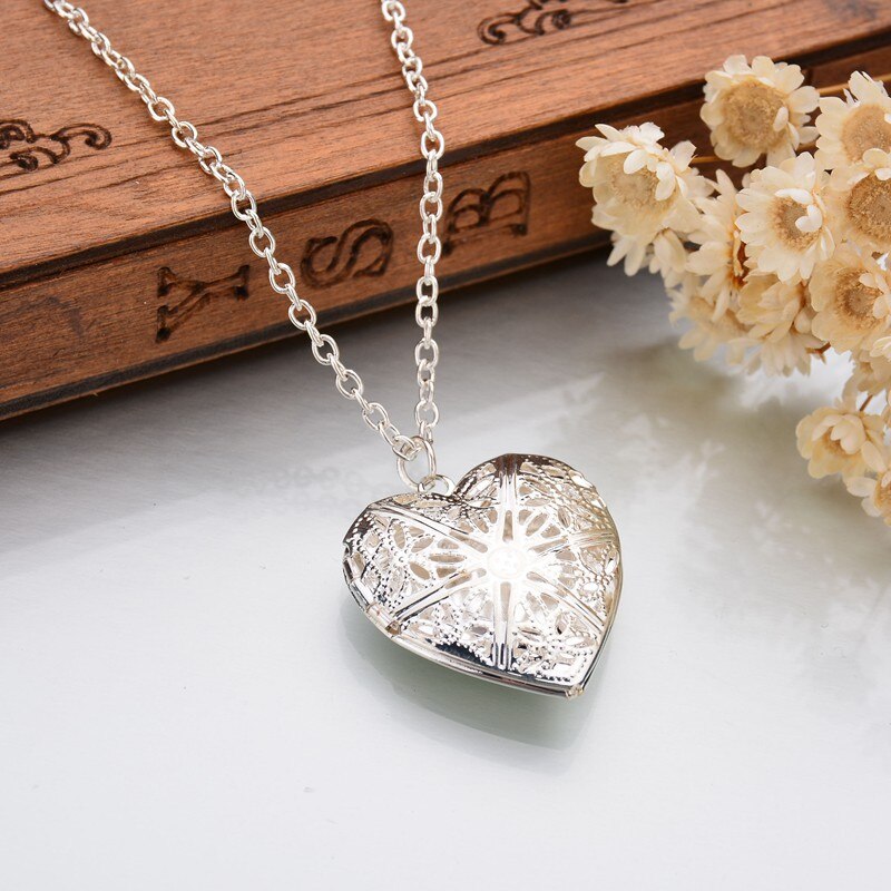 Heart Locket Chain Necklace