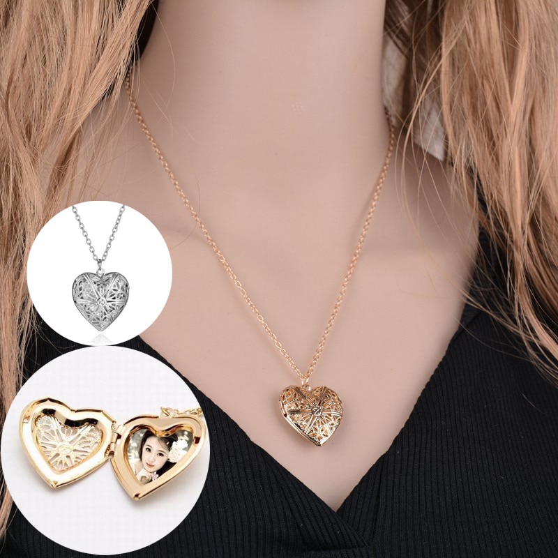 Heart Locket Chain Necklace