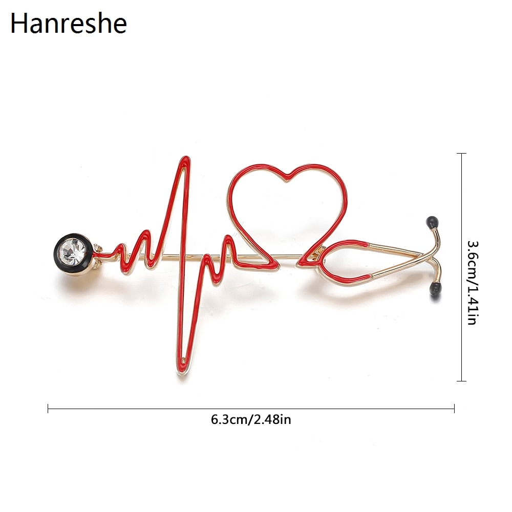 Stethoscope Pin Medical Badge