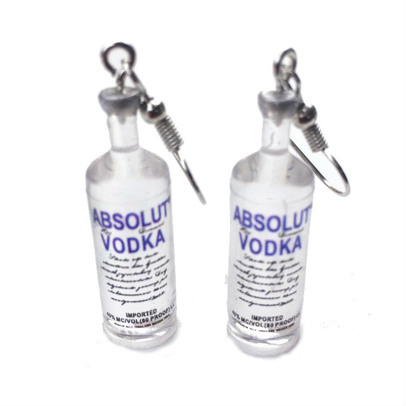 Vodka Earrings Party Fashion Accessory