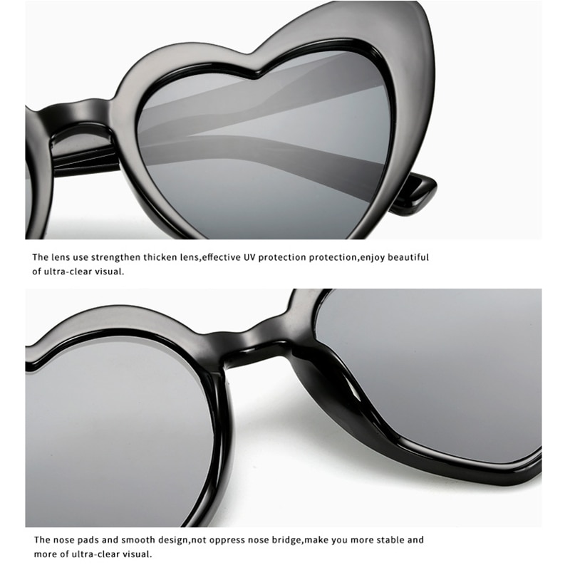 Heart Sunglasses Girls Fashion Accessory