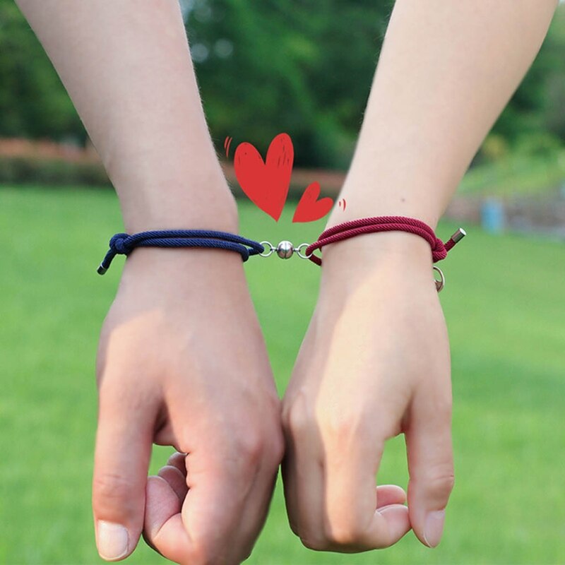 Magnetic Couple Bracelet Distance Accessory