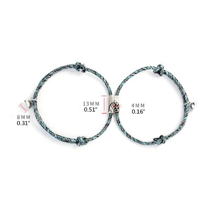 Magnetic Couple Bracelet Distance Accessory