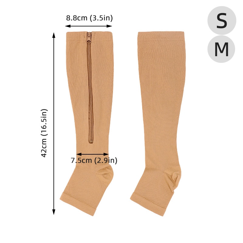 Zipper Compression Socks Slimmer