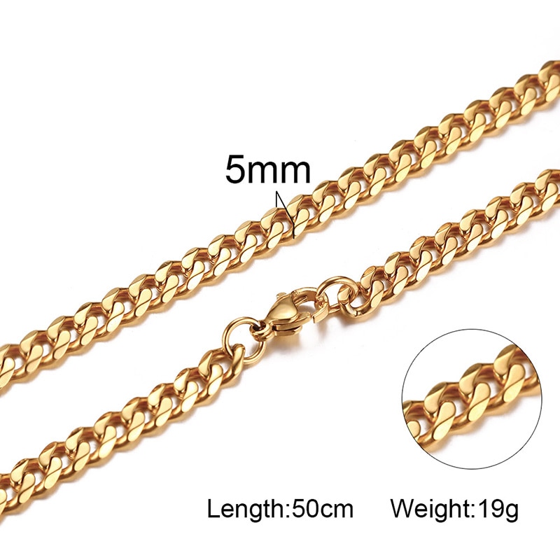 Cuban Link Chain Unisex Fashion Accessory