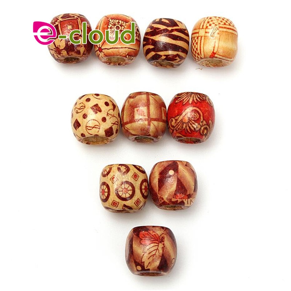 Wooden Hair Beads Accessories (30pcs)