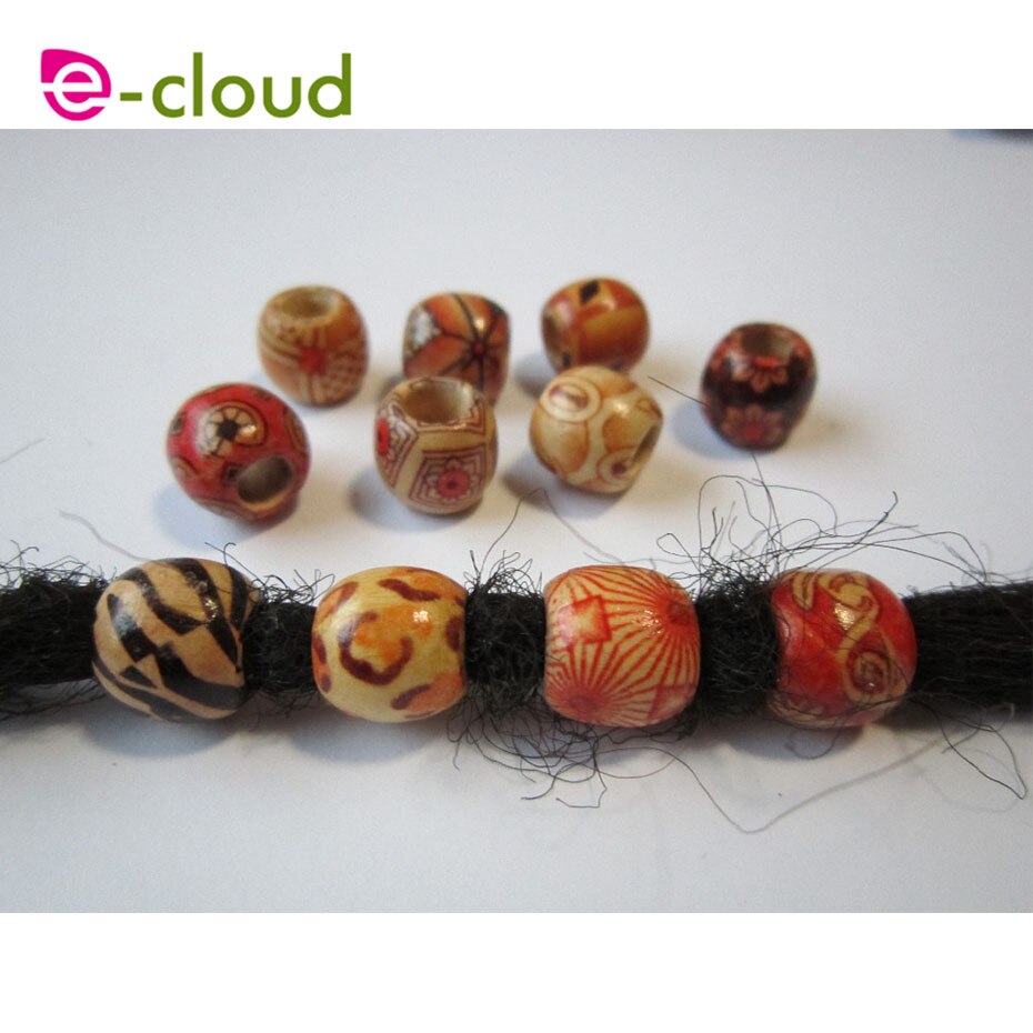 Wooden Hair Beads Accessories (30pcs)