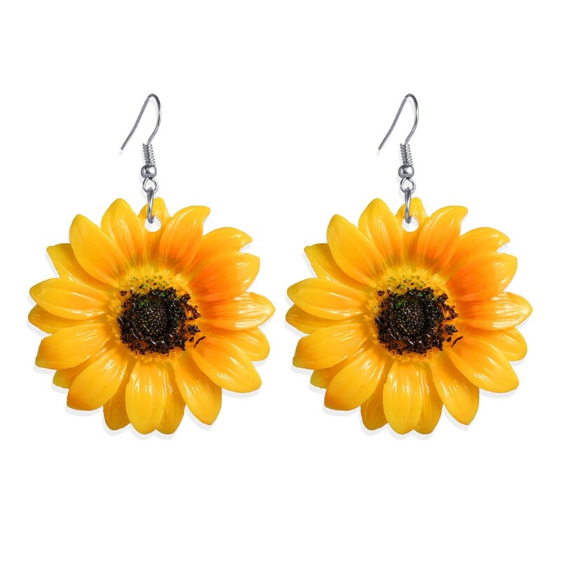 Sunflower Earrings Lovely Drop Earrings