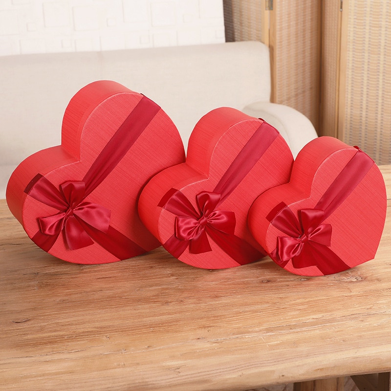 Heart Shaped Gift Boxes Gift Storage Boxes (3 pcs)