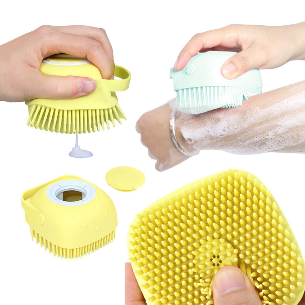 Silicone Bath Scrubber Shower Gel Brush