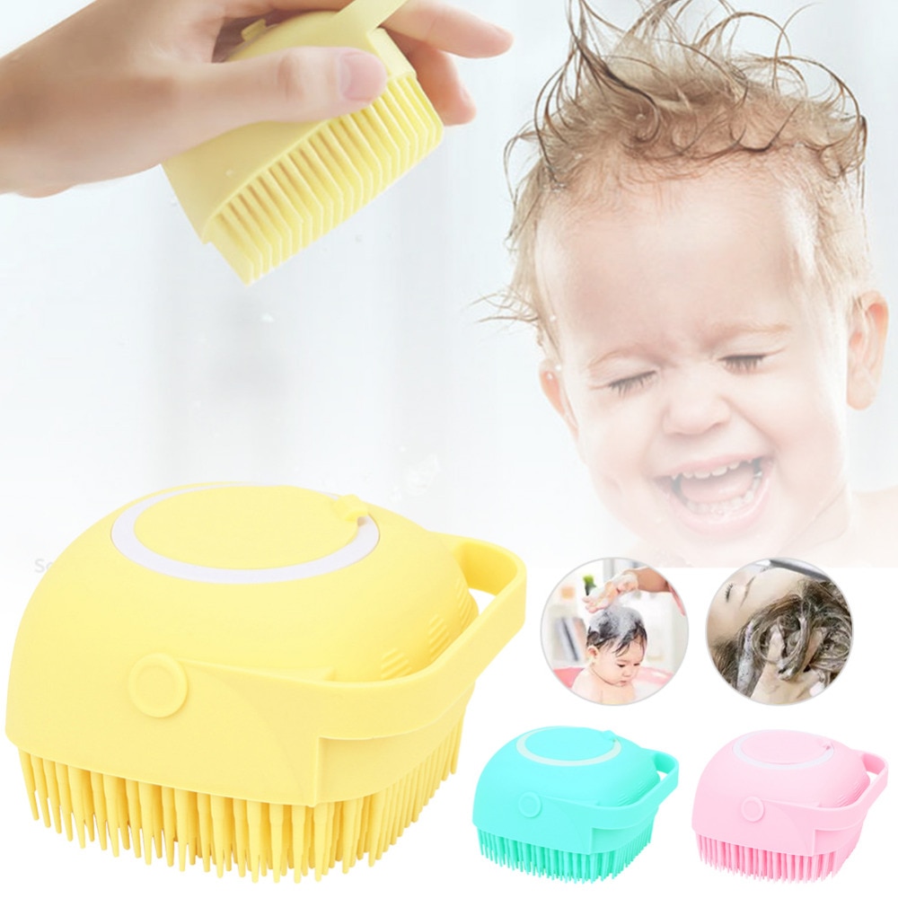 Silicone Bath Scrubber Shower Gel Brush