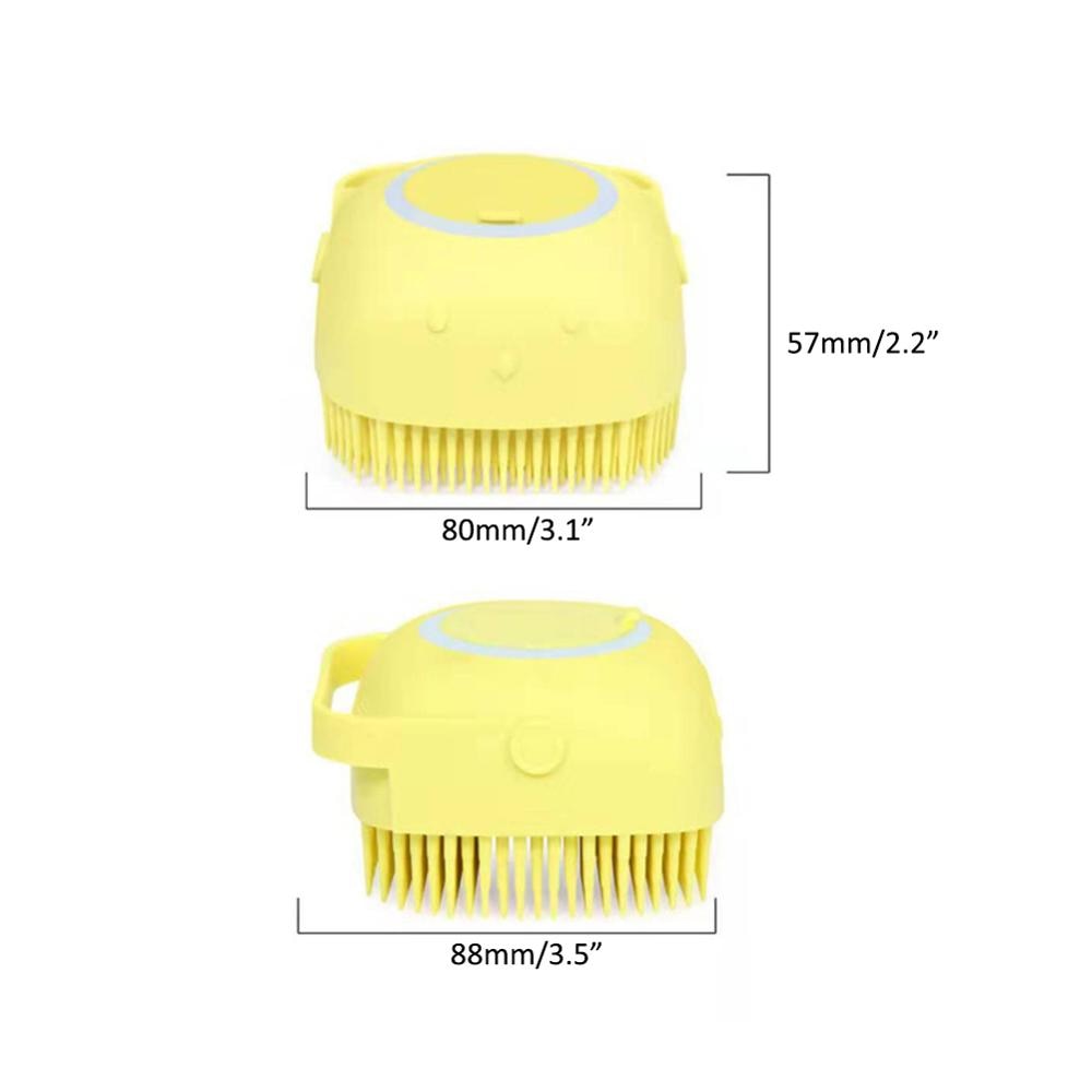 Silicone Bath Scrubber Shower Gel Brush