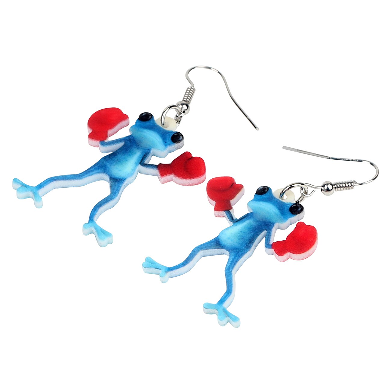 Frog Earrings Funny Boxer Dangle Earrings