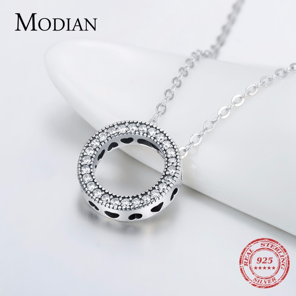 Round Pendant Necklace Ladies Jewelry