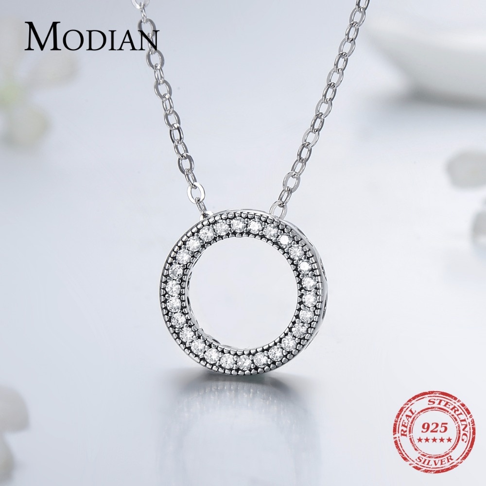 Round Pendant Necklace Ladies Jewelry