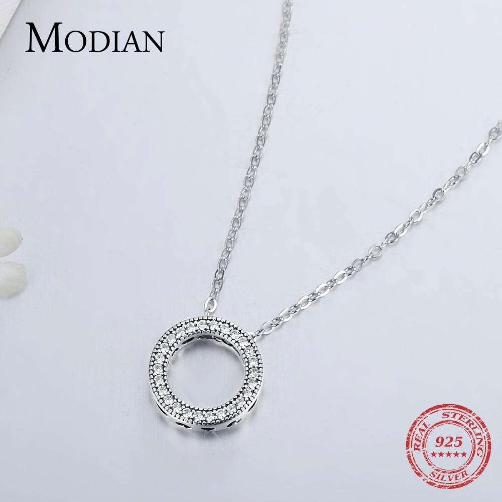 Round Pendant Necklace Ladies Jewelry