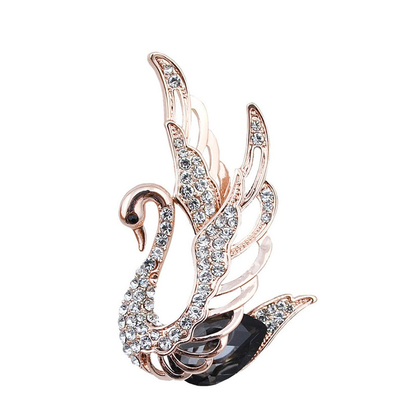 Swan Brooch Elegant Animal Pin