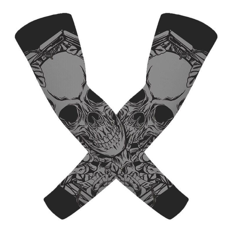 Skull Tattoo Sleeves UV Arm Protection (2 pcs)