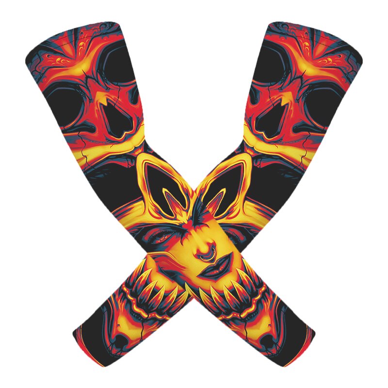 Skull Tattoo Sleeves UV Arm Protection (2 pcs)