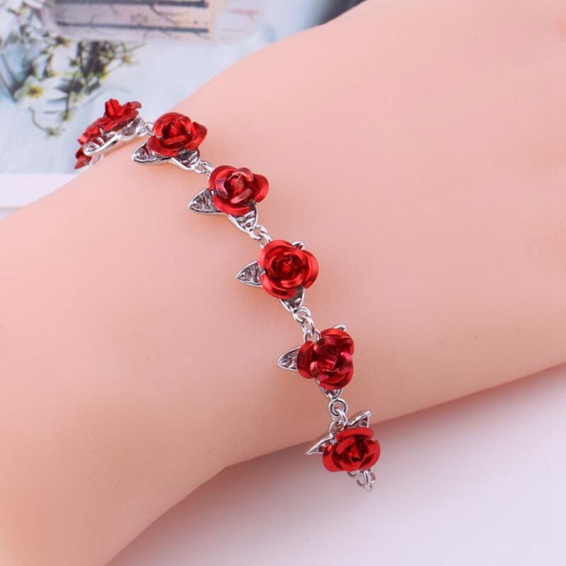 Rose Bracelet Chain Wrist Accessory