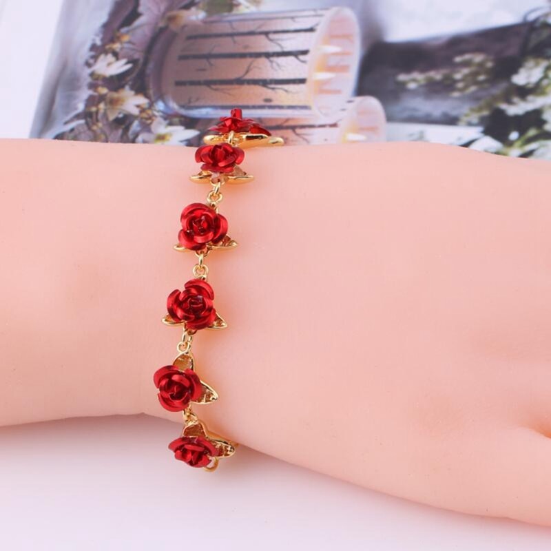 Rose Bracelet Chain Wrist Accessory