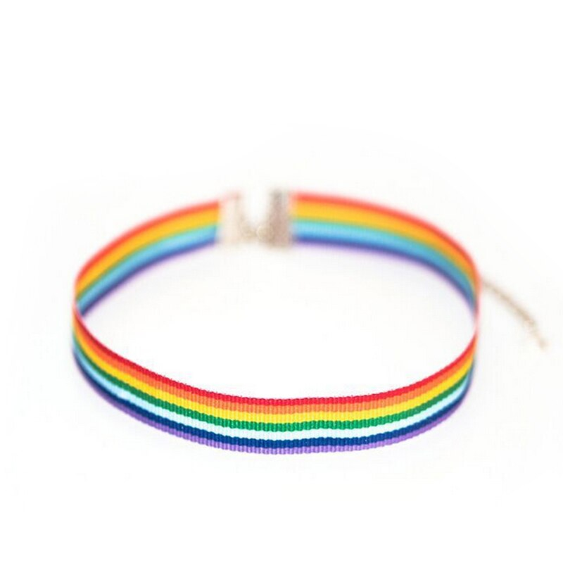 Rainbow Choker Pride Month Accessory