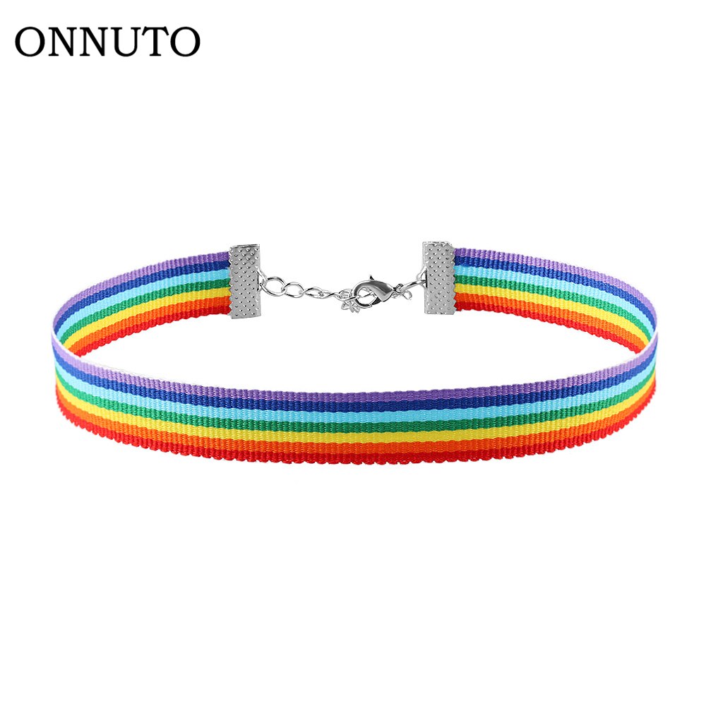 Rainbow Choker Pride Month Accessory