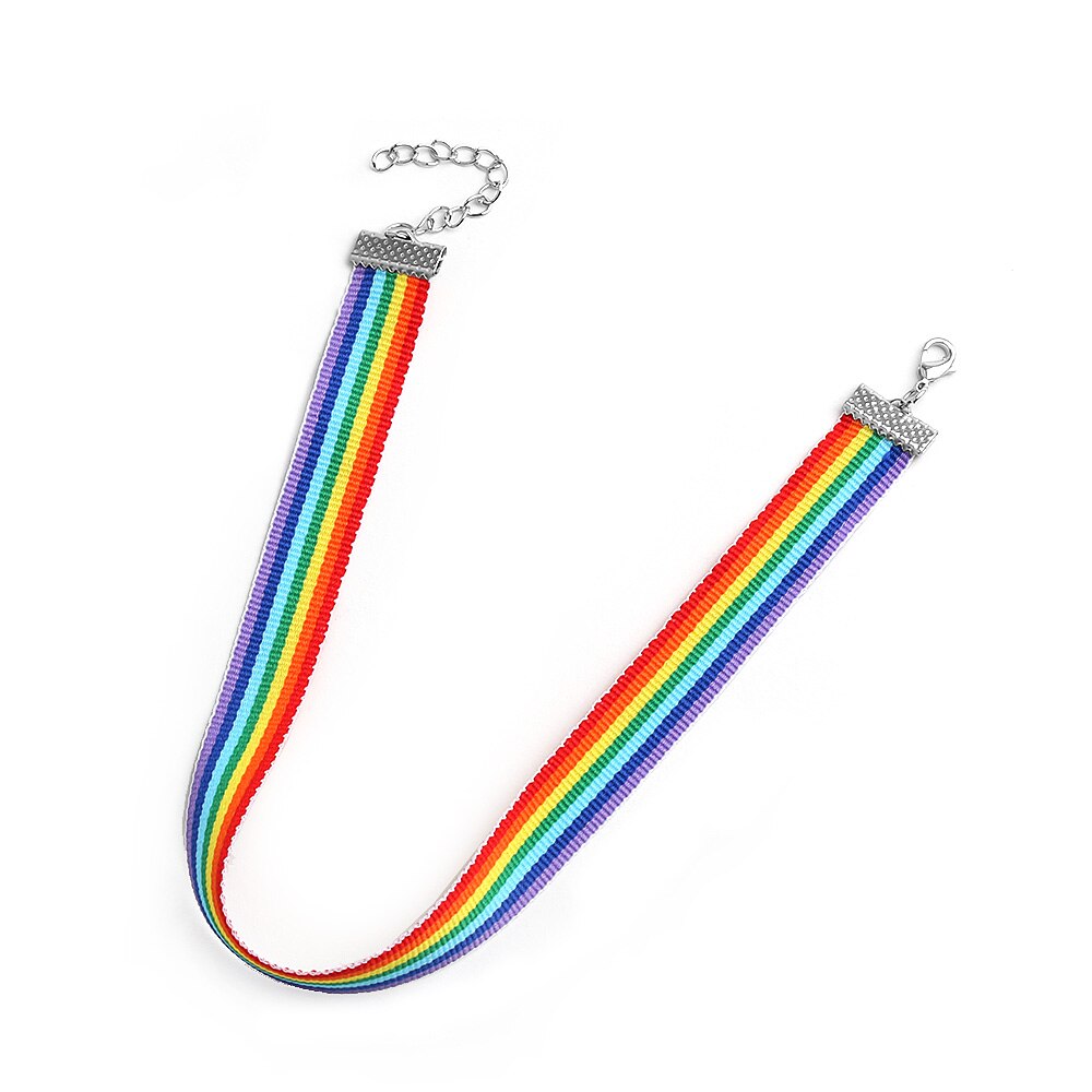 Rainbow Choker Pride Month Accessory