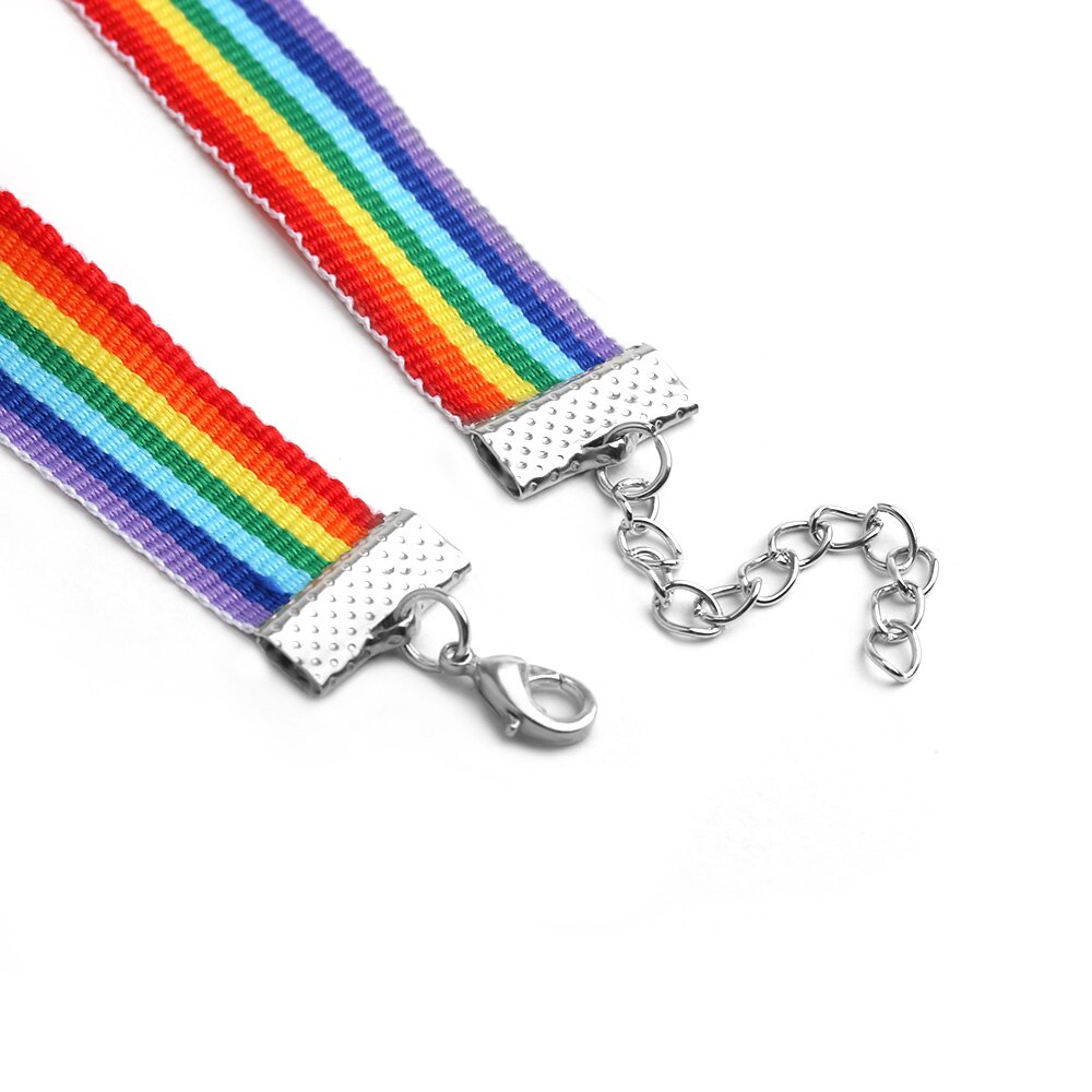 Rainbow Choker Pride Month Accessory