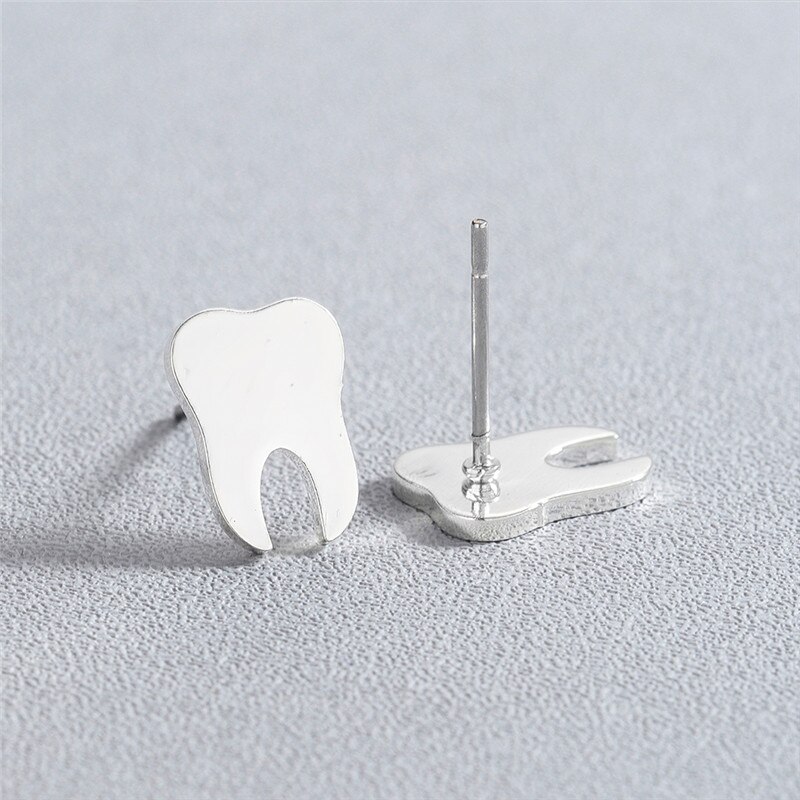 Teeth Earrings Stud Jewelry