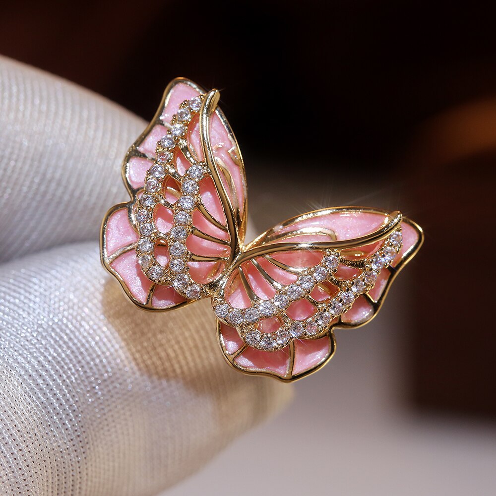 Butterfly Ring Ladies Fashionable Jewelry